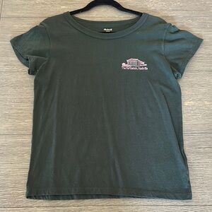 Madewell the Parthenon 🏛️ novelty tee Dark Green size M